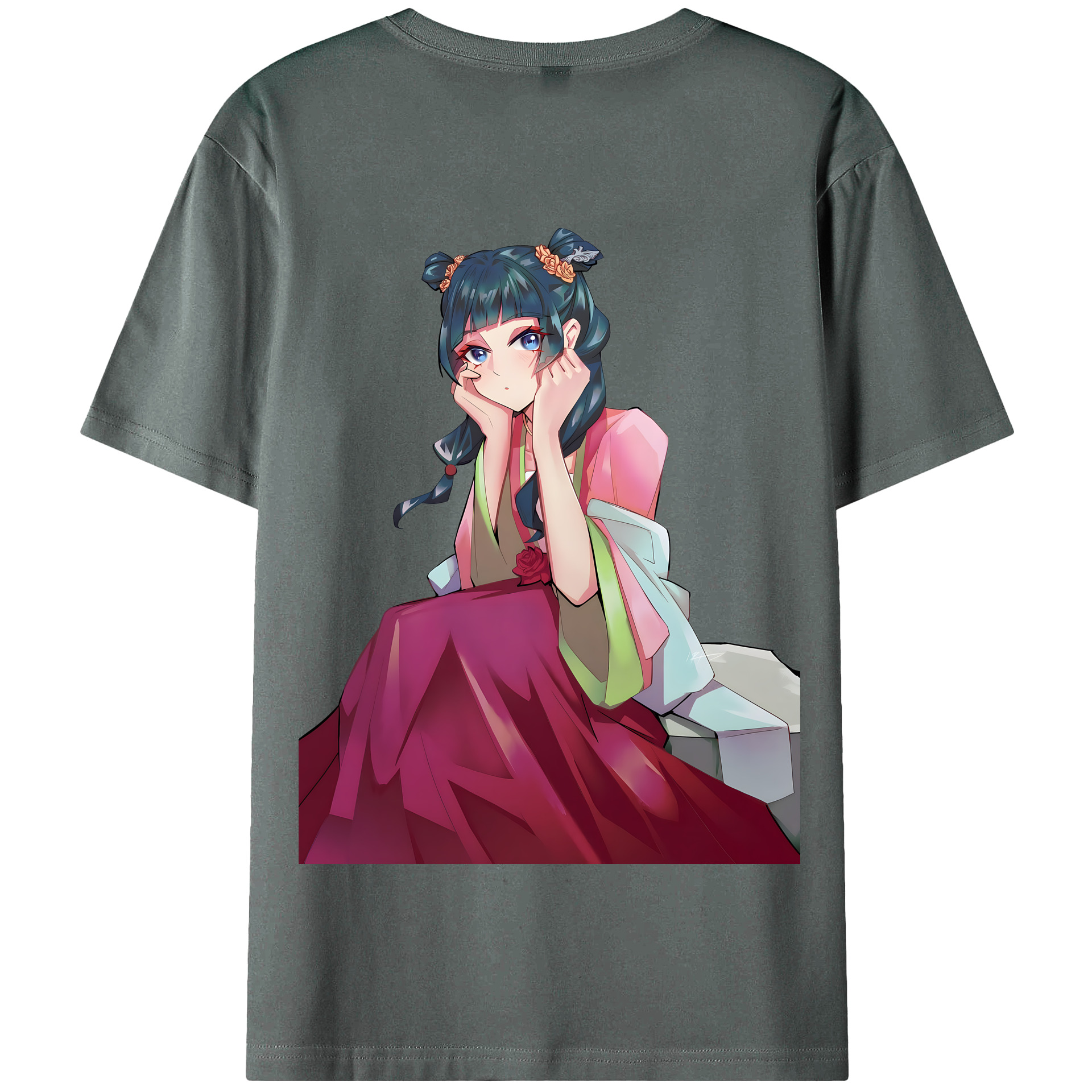 （画像用） 薬屋のひとりごと The Apothecary Diaries 綿100％半袖Tシャツ（背面プリント）